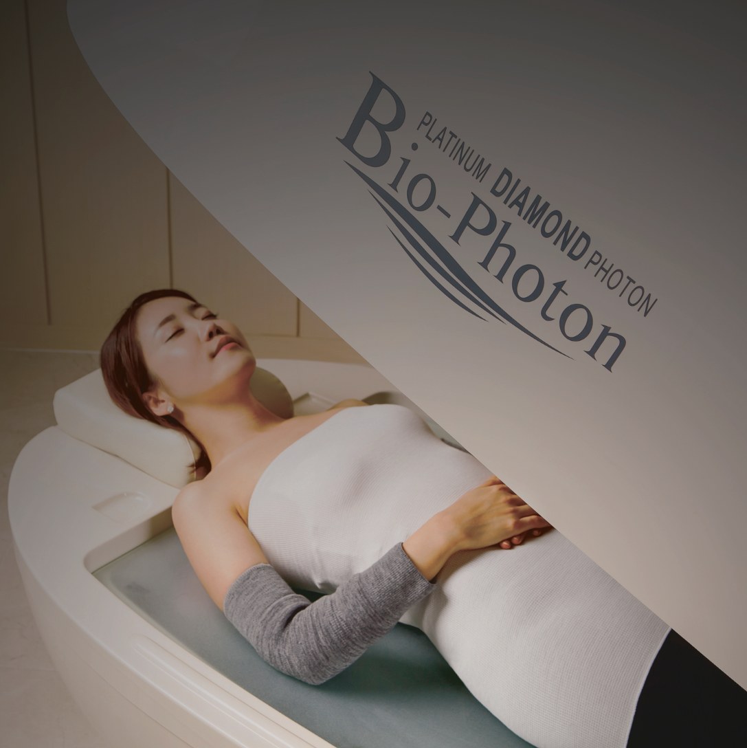 A woman resting with her eyes closed inside the PDP Full-Body Dome